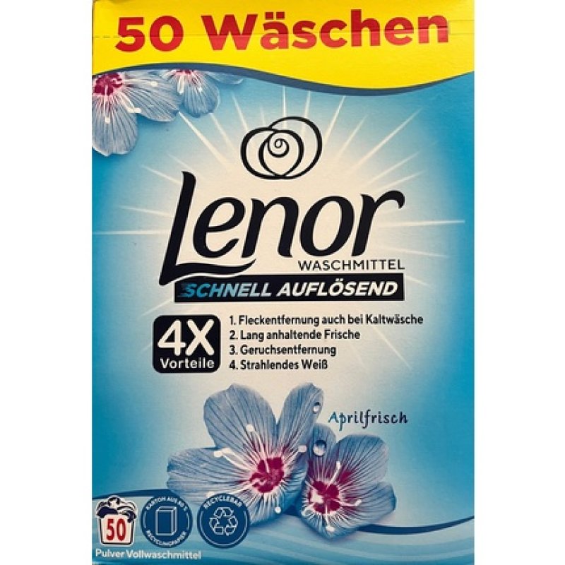 Procter & Gamble Lenor Universal Powder 50 Loads April Fresh 3kg