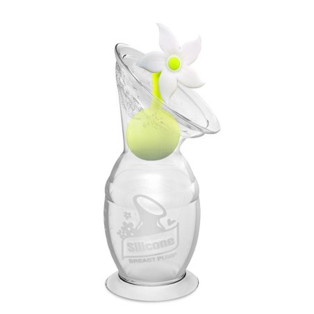 Haakaa - Gen. 2 Silicone Breast Pump & Flower Stopper - White - 150 ml