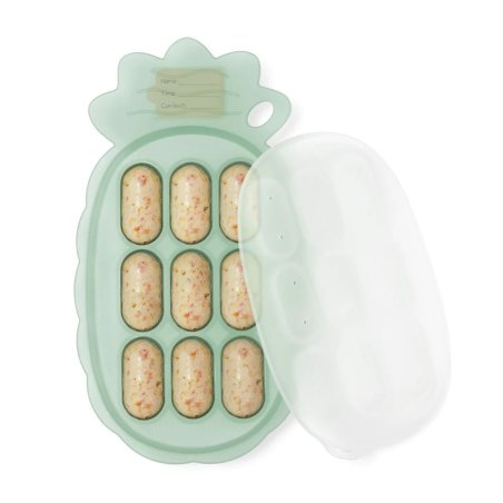 Haakaa - Pineapple Silicone Nibble Tray - Pea Green - Two Sizes: 6 x 70ml or 9 x 25ml