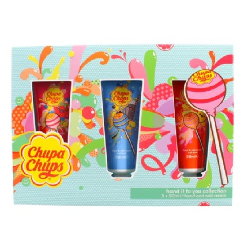 Chupa Chups Hand & Nail Cream Collection 50ml - Pack of 3 (Cola, Strawberry)