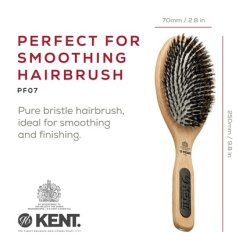 Kent PF07 Extralarge 100 Boar Bristle and Nonscratch Nylon Mix Cushion Brush