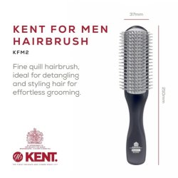 Kent For Men Half Round Brush for Thick and Long Hair