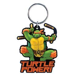 LES TORTUES NINJAS - Michelangelo - Porte-clés Soft Touch