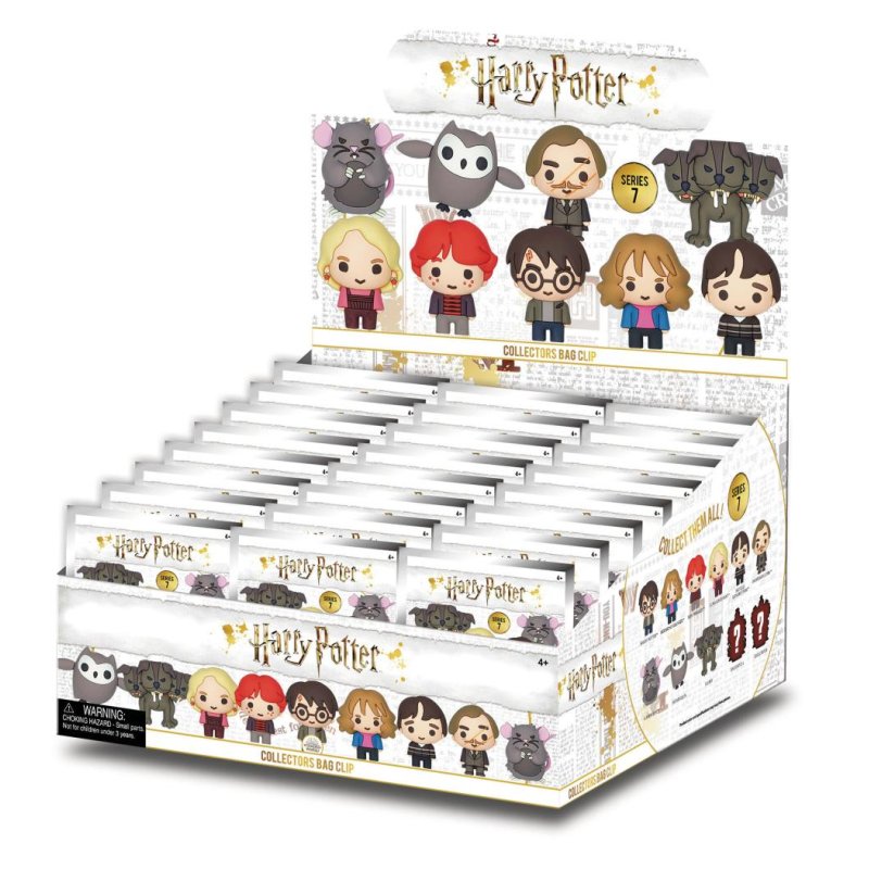 HARRY POTTER - Series 7 - 3D Foam Bag Clip (Display 24 Pcs)