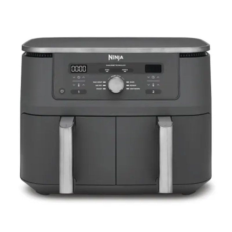 Ninja DZ400EU fryer Double 9.5 L Stand-alone 2470 W Hot air fryer Grey