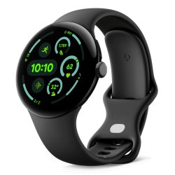 Google Pixel Watch 3 AMOLED 45 mm Digital Touchscreen 4G Black Wi-Fi GPS (satellite)