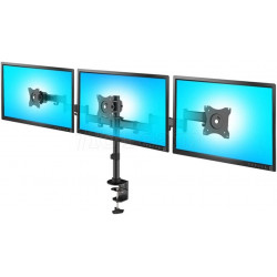 Support Triple-écran à poser Maclean MC-691 de 13" à 27" (15kg max)
