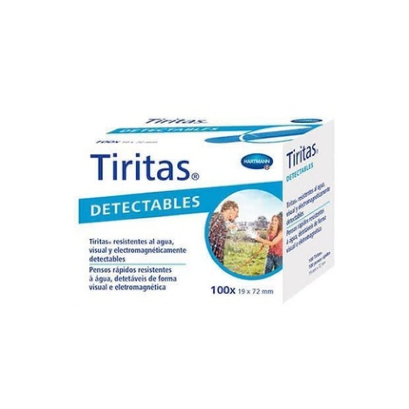 TIRITAS Detectable Plasters 19x72mm 100 Units