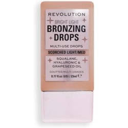 Makeup Revolution Bright Light Bronzing Drops with Hyaluronic Acid Sun-Kissed Finish 23ml Bronze Scorched