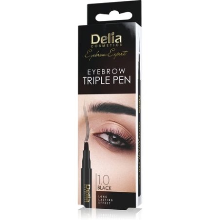 Delia Cosmetics Triple Stylist Pen Black Eyebrow Pencil