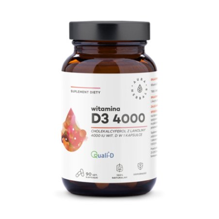 Aura Herbals Vitamin D3 4000 IU 90 Capsules