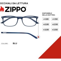 Zippo Reading Glasses 1.00 - Model 31z-B24-Blu100