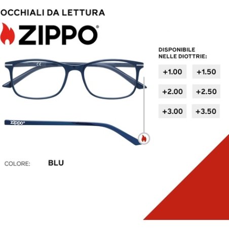 Zippo Reading Glasses 1.00 - Model 31z-B24-Blu100