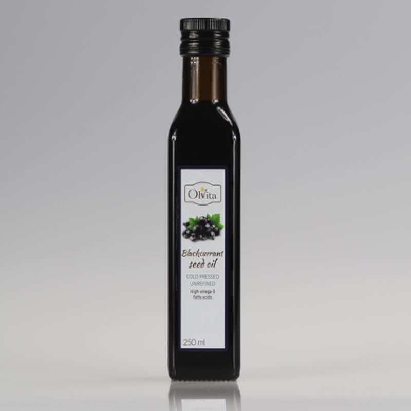 Blackcurrant Seed Oil Cold-Pressed and Crude 250ml