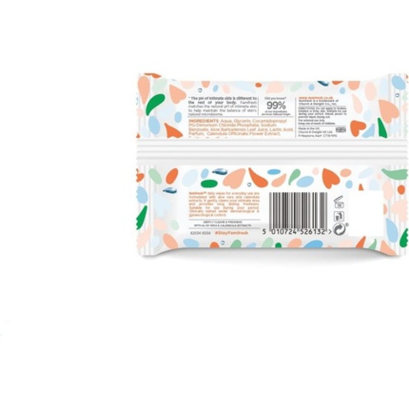 Femfresh Intimate Hygiene Feminine Freshness Biodegradable Wipes 25 Wipes