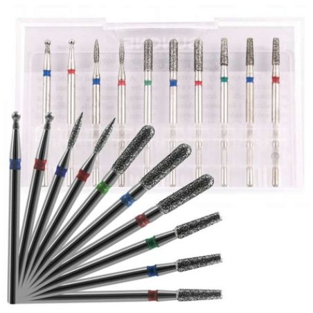 Sunone Diamond Nail Cutter Set 10 Pieces