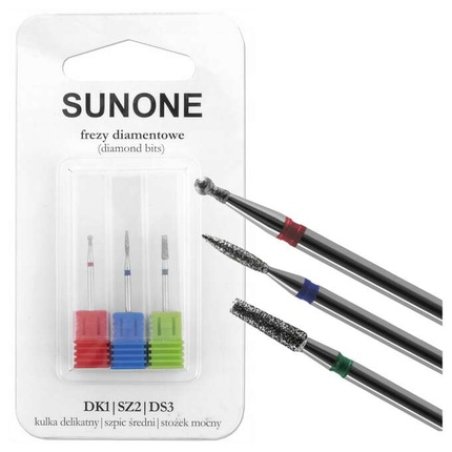 Sunone Diamond Nail Cutter Set 3 Pieces