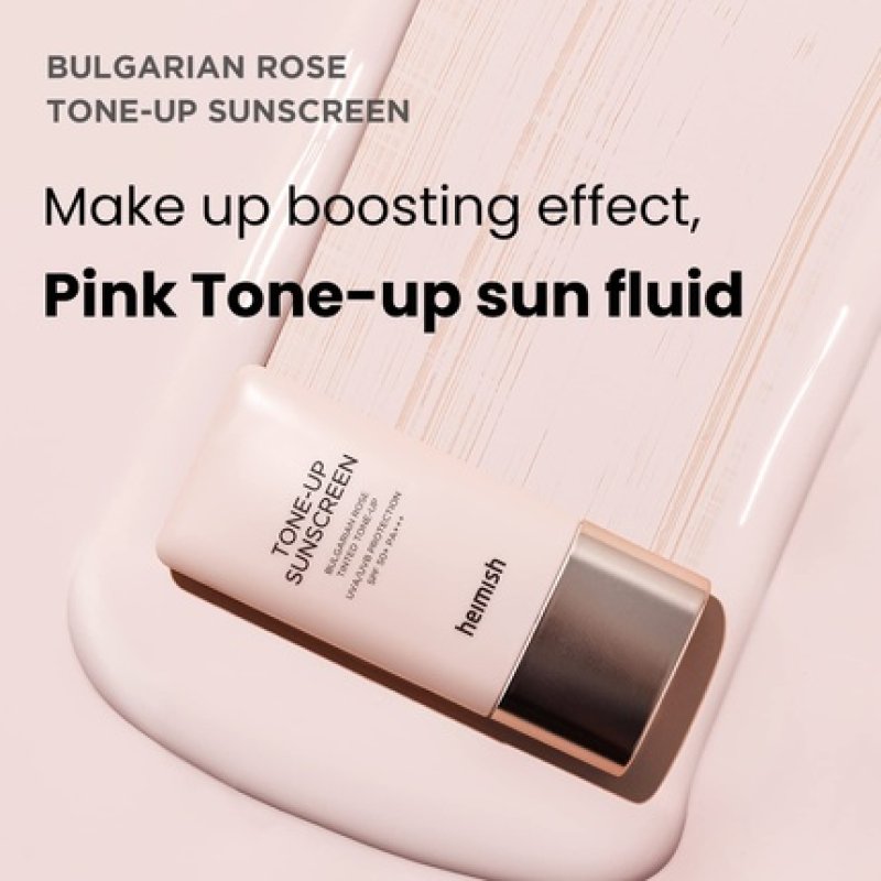 Heimish Bulgarian Rose Tone-Up Sunscreen SPF50 PA 30ml All-In-One Makeup UV Protection Primer Moisturizing Facial