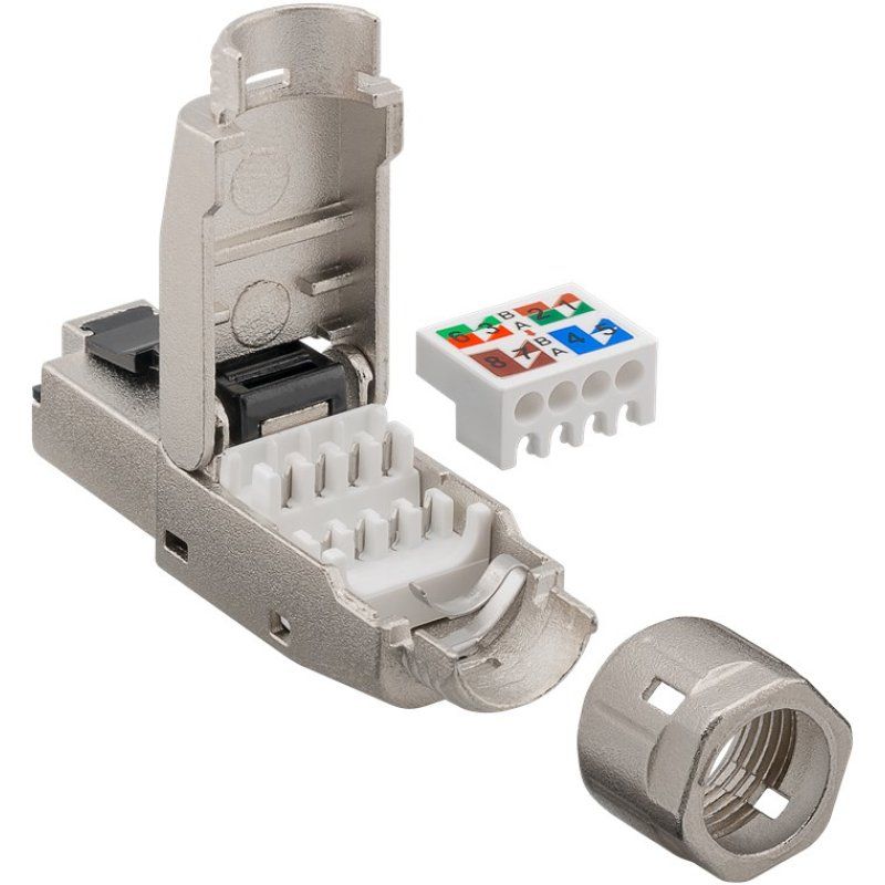 CAT 8.1 feldkonfektionierbarer RJ-45 Stecker (Metallgehäuse)