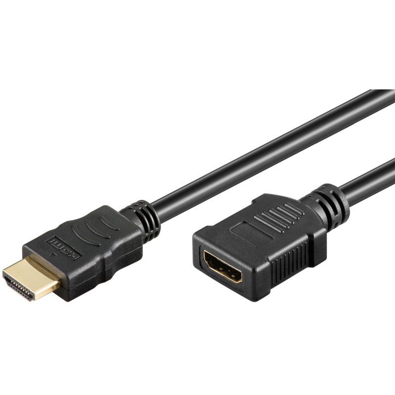 Goobay 76269 câble HDMI 1 m HDMI Type A (Standard) Noir