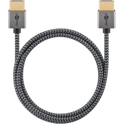 Goobay 75753 HDMI cable 2 m HDMI Type A (Standard) Grey