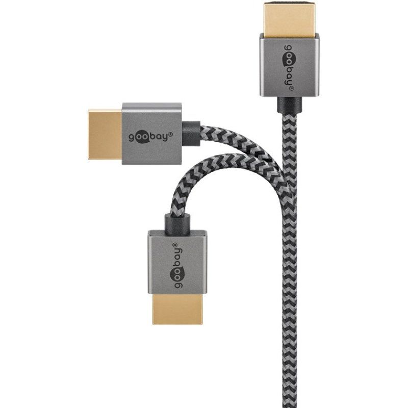 Goobay 75757 HDMI cable 1 m HDMI Type A (Standard) Grey