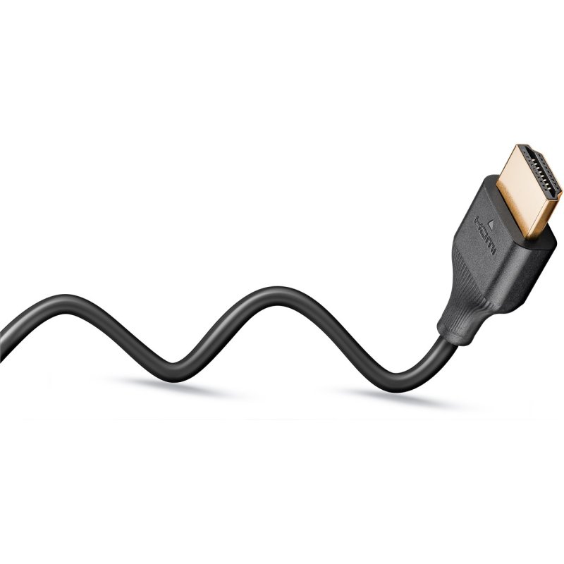 Slim High-Speed-HDMI-Kabel mit Ethernet, 8K @ 60Hz (schwarz, 0,5 Meter)
