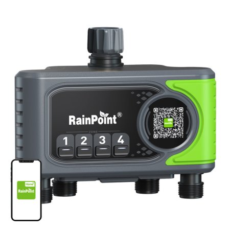 RainPoint WiFi 4-zone irrigation controller with gateway