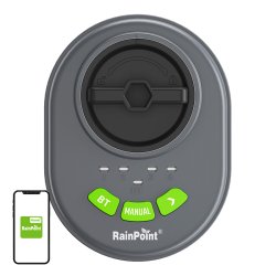 RainPoint 4-zone sprinkler controller with app, Bluetooth