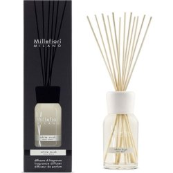 Millefiori Milano White Musk Natural 500ml Reed Diffuser, 9.7 X 36.2 X 9.6 Cm