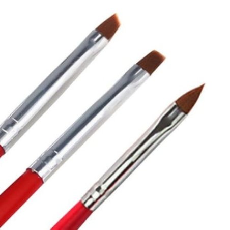 Sunone Nail Art Brushes 3 Pieces For Creative Nail Designs