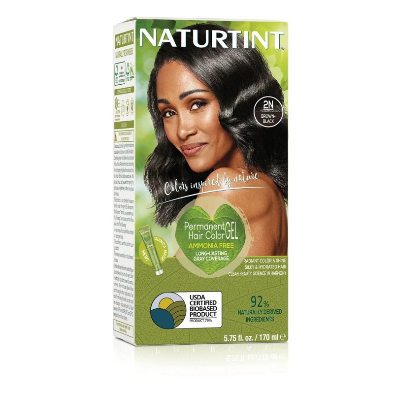 Naturtint 2N Brown Black couleur de cheveux Noir 160 ml