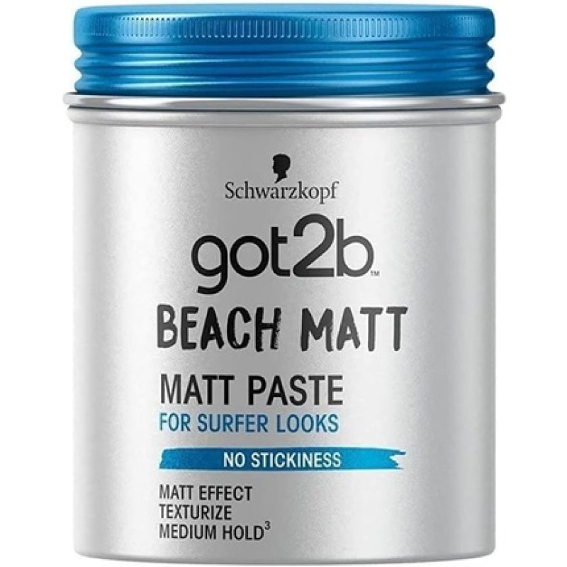 Got2b Beach Matt Medium Hold Hair Paste 100ml
