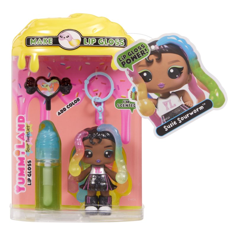 Yummiland Lip Gloss Doll Sour Sweeties - Sasha Sourworms