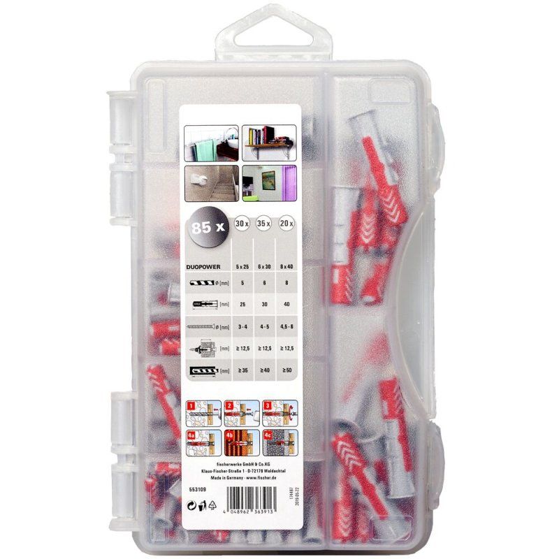 Fischer 553109 screw anchor / wall plug 85 pc(s)
