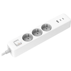 Xiaomi Power Strip 2C1A (3 outlet, 2 USB, 1 Type-C) 1.4m, White EU BHR07UKEU