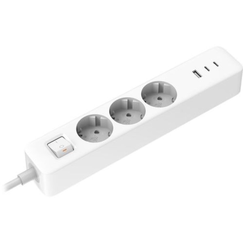 Xiaomi Power Strip 2C1A (3 outlet, 2 USB, 1 Type-C) 1.4m, White EU BHR07UKEU