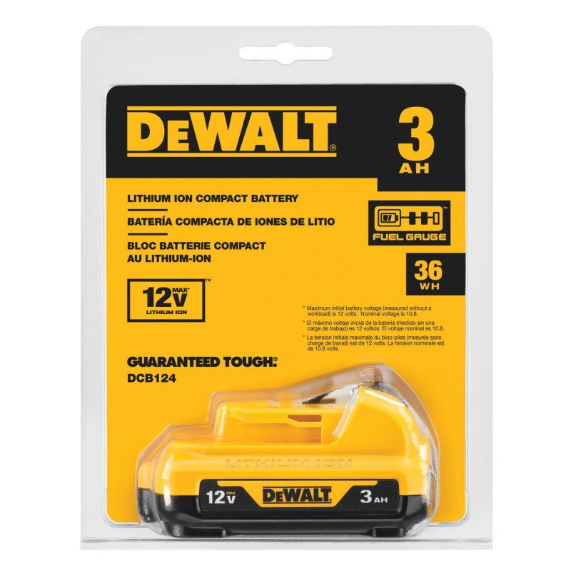 DeWALT DCB124-XJ batterie et chargeur d’outil électroportatif
