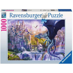 Puzzle Ravensburger compatible - Le Chateau des Dragons (1000 pièces)