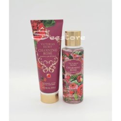 Victoria's Secret Charming Rose Body Mist Spray & Body Lotion