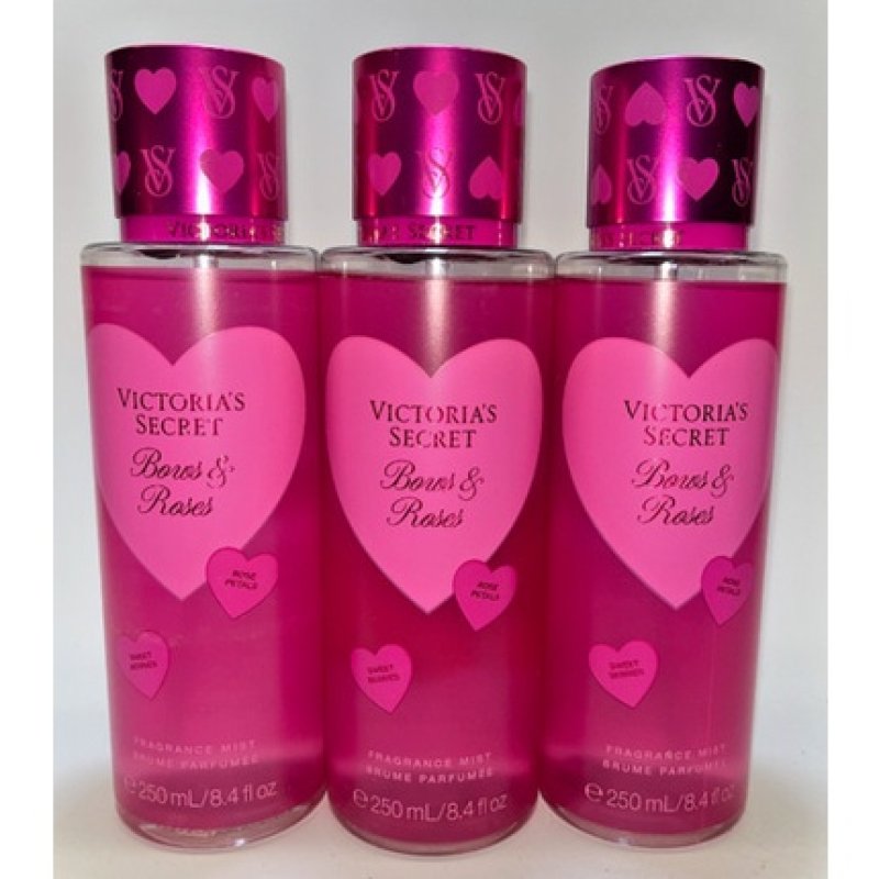 3 Bows & Roses Victoria's Secret Fragrance Mist 8.4 Fl Oz
