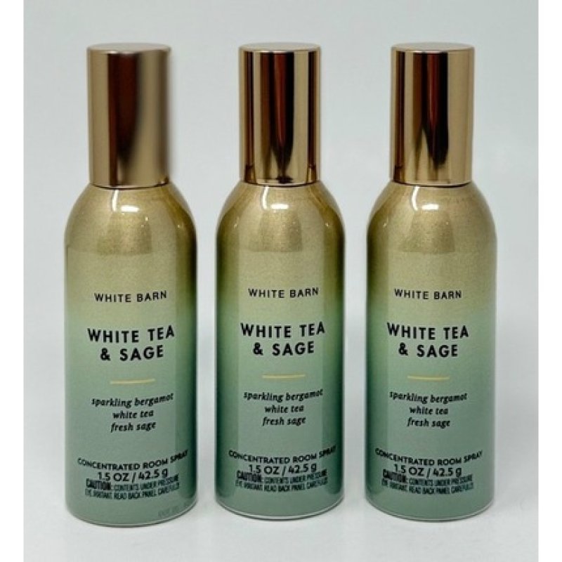 Bath & Body Works White Tea & Sage Concentrated Room Spray Mist Air Freshener