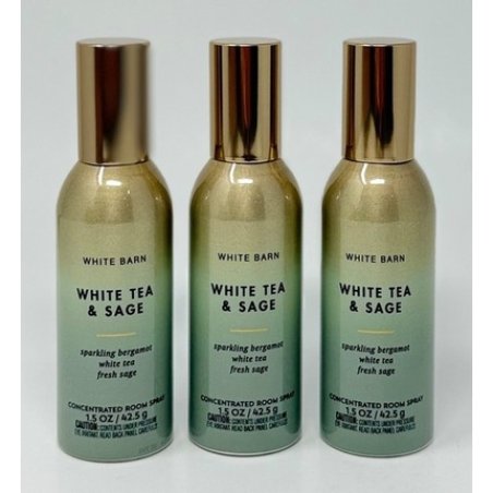 Bath & Body Works White Tea & Sage Concentrated Room Spray Mist Air Freshener