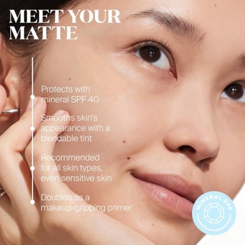 Supergoop! Mineral Mattescreen SPF 40 45ml - 100% Mineral Oil-Free Broad Spectrum