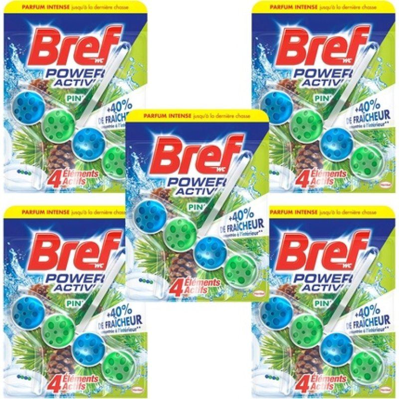 Bref Toilet Cleaning Block Active Power Pine 50g