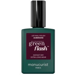 Manucurist Green Flash Gel Polish Aubergine 15ml