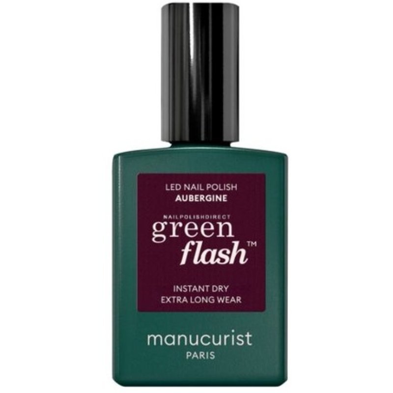 Manucurist Green Flash Gel Polish Aubergine 15ml
