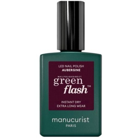 Manucurist Green Flash Gel Polish Aubergine 15ml
