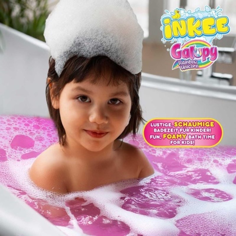 Inkee Bubble Bath Liquid Galupy Unicorn - Unicorn Bath Additive for Children