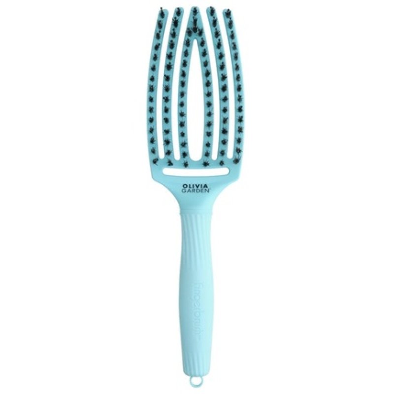 Olivia Garden Finger Brush Dolce Vita Hair Brush Blue Sky